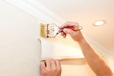 Pose de papier peint aux Mujouls — revêtements muraux et toiles de verre